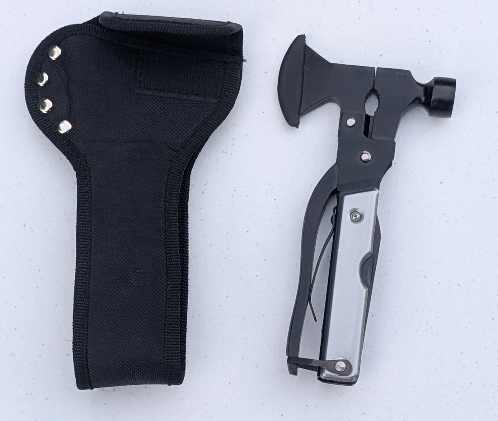 Multiool Axe,Survival Gear Kit,16 in 1 Camping Gear with Hatchet Hammer Plier