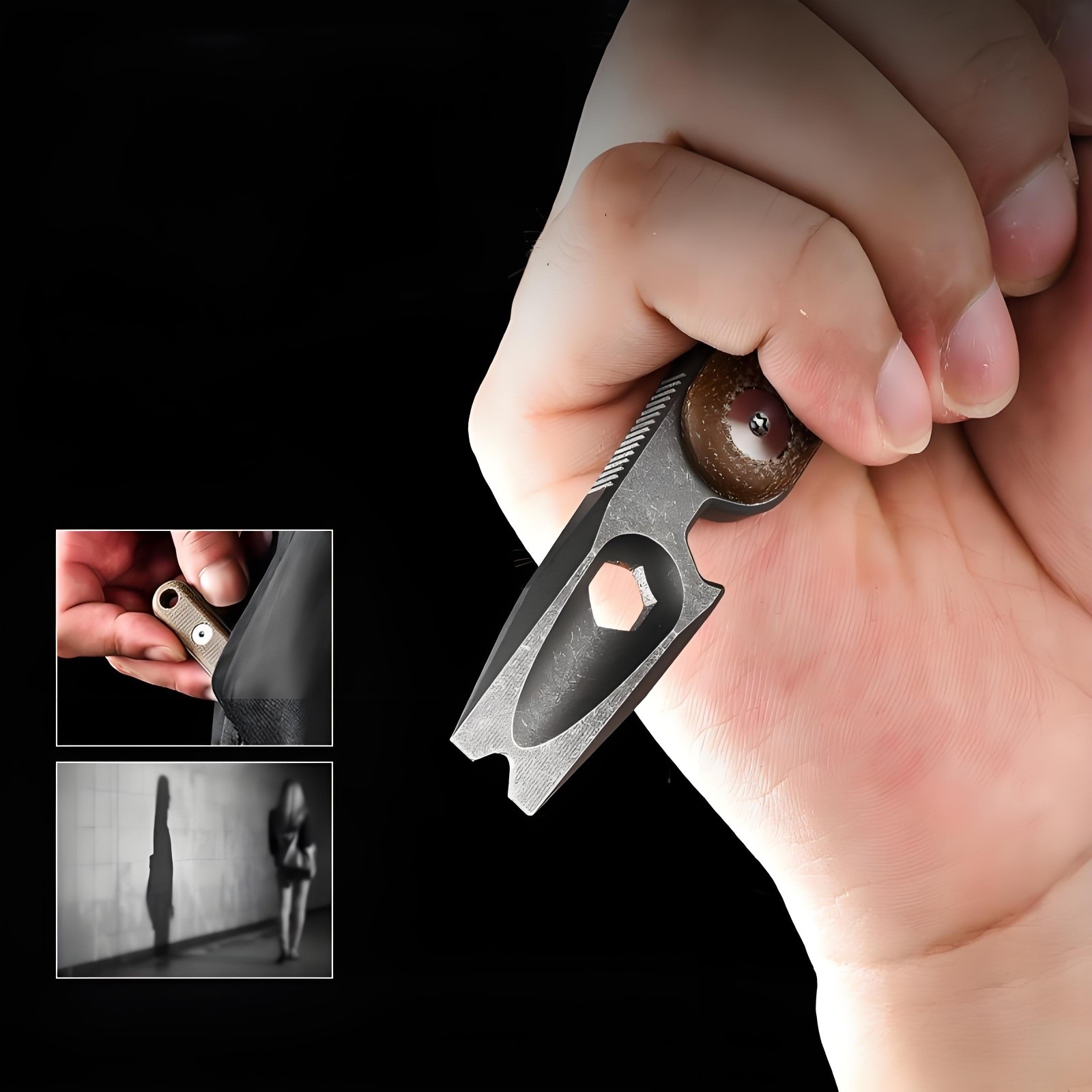 Titanium Alloy Bottle Opener Pocket Portable Crowbar Outdoor EDC Multi Tool