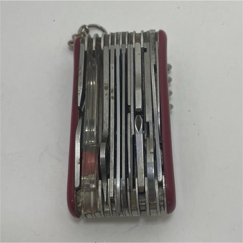 Wenger Swiss Army Knife Multi-Tool 15+ Tools 2.5in SS Blade Keyring Red