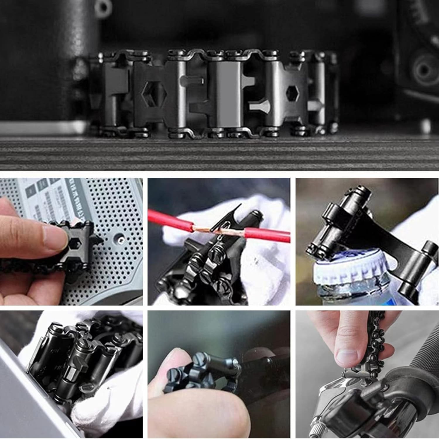 Adjustable 29-in-1 Survival Bracelet – Perfect for Camping, Hiking, Sailing