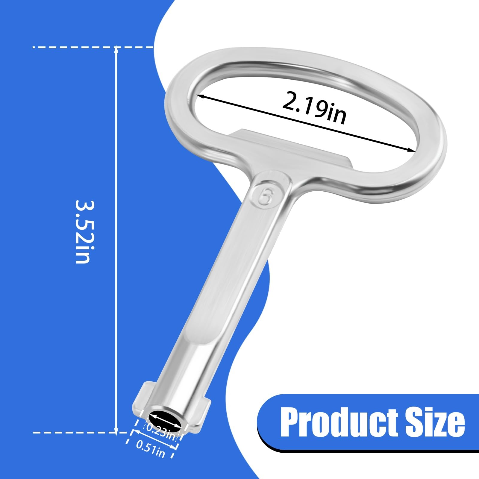 6mm Hole Electrical Cabinet Key for Switchgear Cabinets, Control Cabinets, Ne…