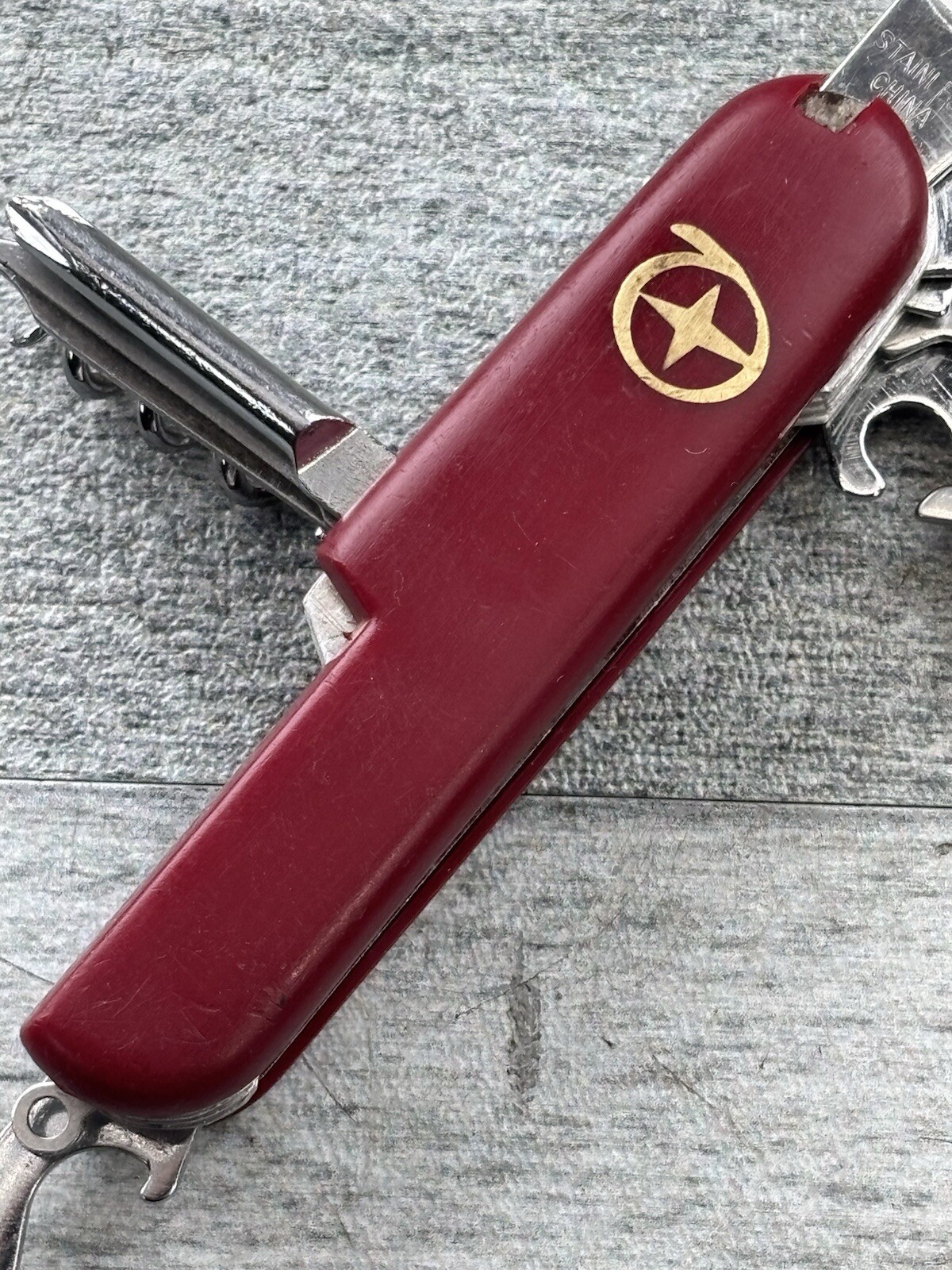 Swiss Army Camping Hiking Survival Multi Tool Pocket Knife Outdoors Prepper 3.5”