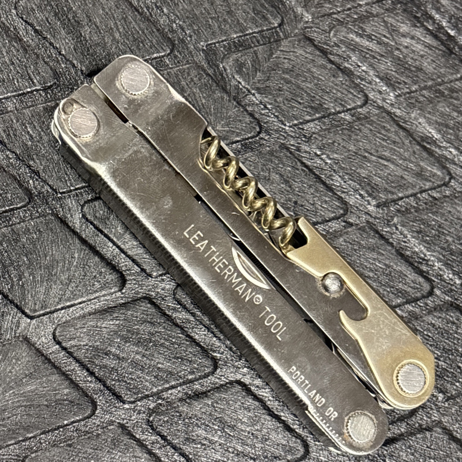 Leatherman Flair Multi Tool Folding Knife Corkscrew Rare Stamped 10/99
