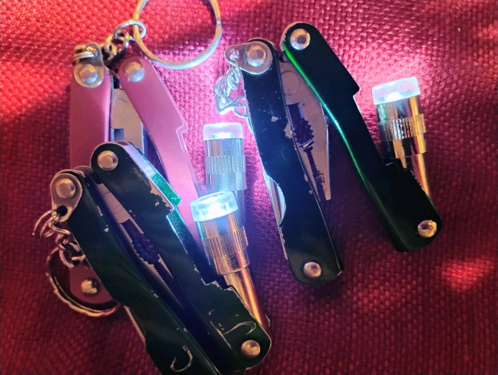 Multitool smaller size 14pc lot working EDC camping Cabelas flashlight Columbia