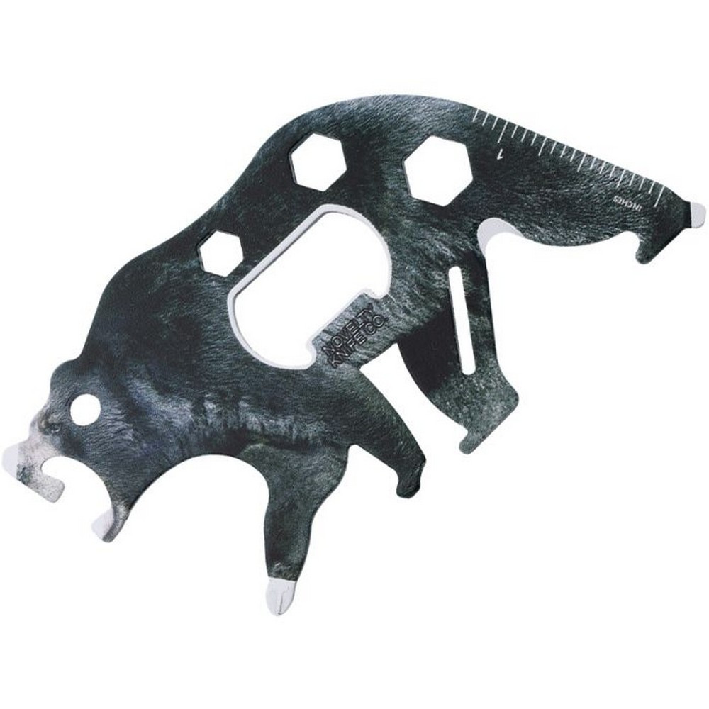 Novelty Cutlery Black Bear Multitool Several Integrated Stainless Steel – NV341