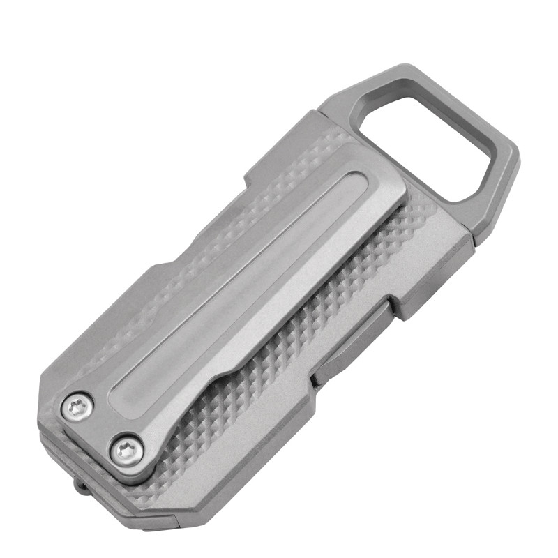 EDC Titanium Belt Buckle Portable Men’s Belt Clip Waist Hang Keychain Crowbar