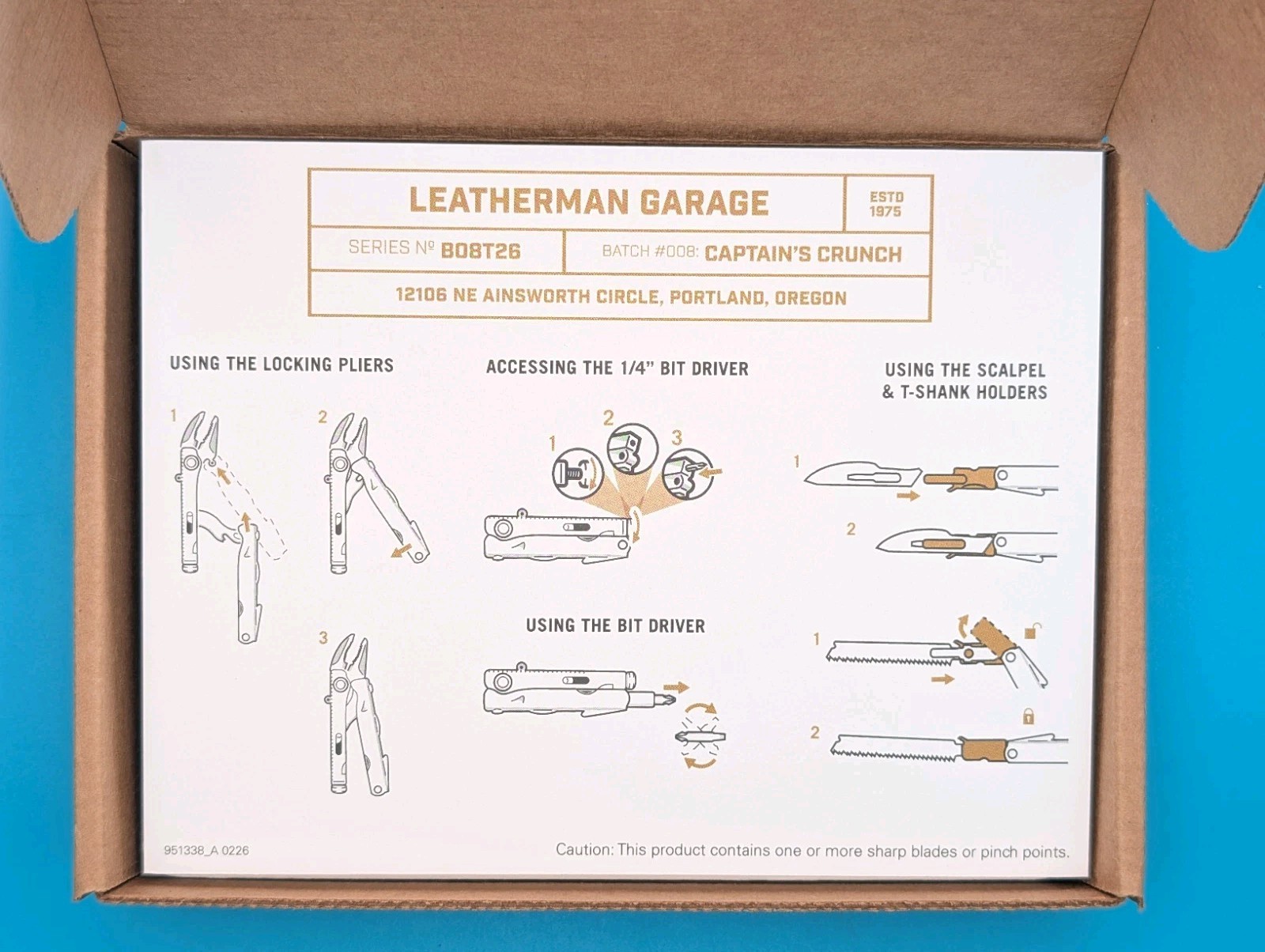 Leatherman Garage Batch #008 Captain’s Crunch Knife Multi Tool! 1/1900 LIMITED