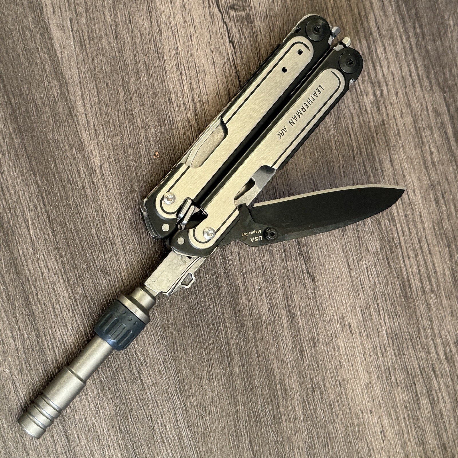 Leatherman ARC bundle Multitool w/Bit Kit Ratchet Driver+Black Cutters+Long Bits