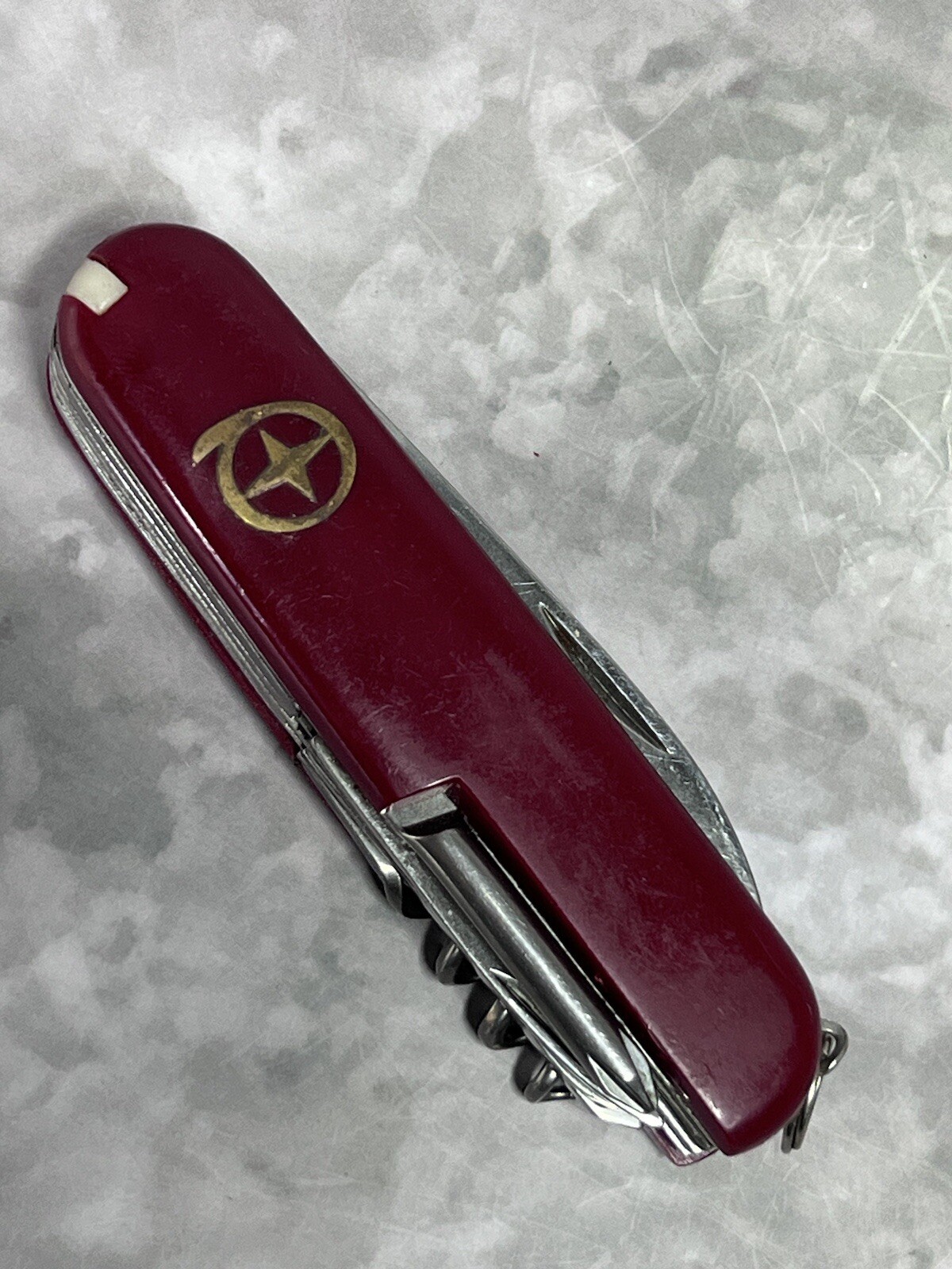 Vintage Red Multi Tool Pocket Tactical Camping Folding Army Knifed #1705