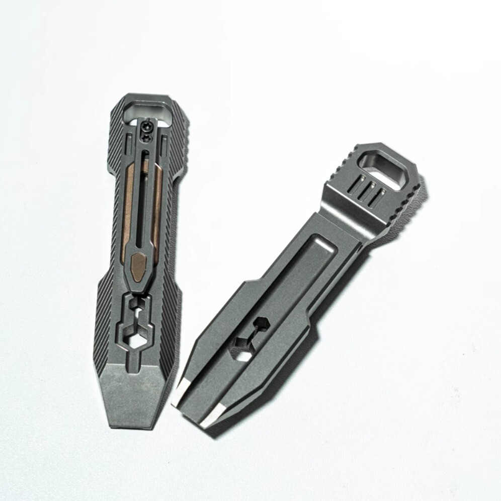 Retro Craftsmanship Titanium alloy pry bar Cycling/Outdoor Tool
