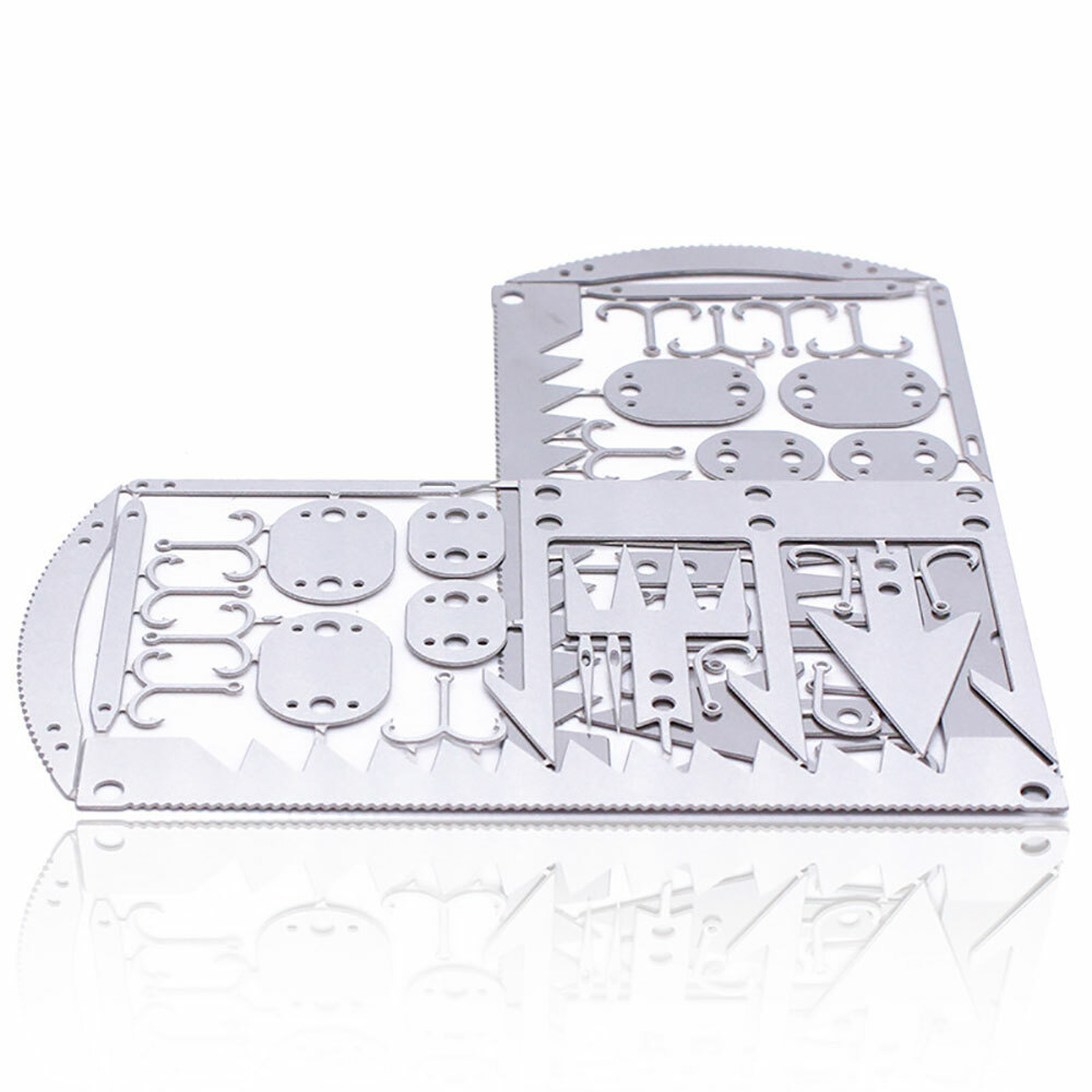 Survival Multitool Card 22 in 1,Steel Credit Card Pocket Sized Survival USA