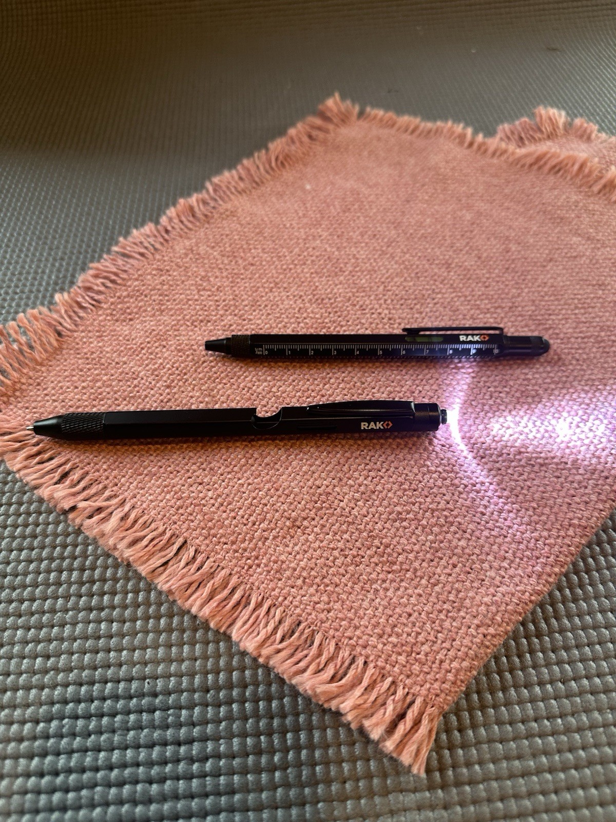 RAK Multi-Tool 2Pc Pen Set – LED Light, Touchscreen Stylus, Ruler, Level, Bot…