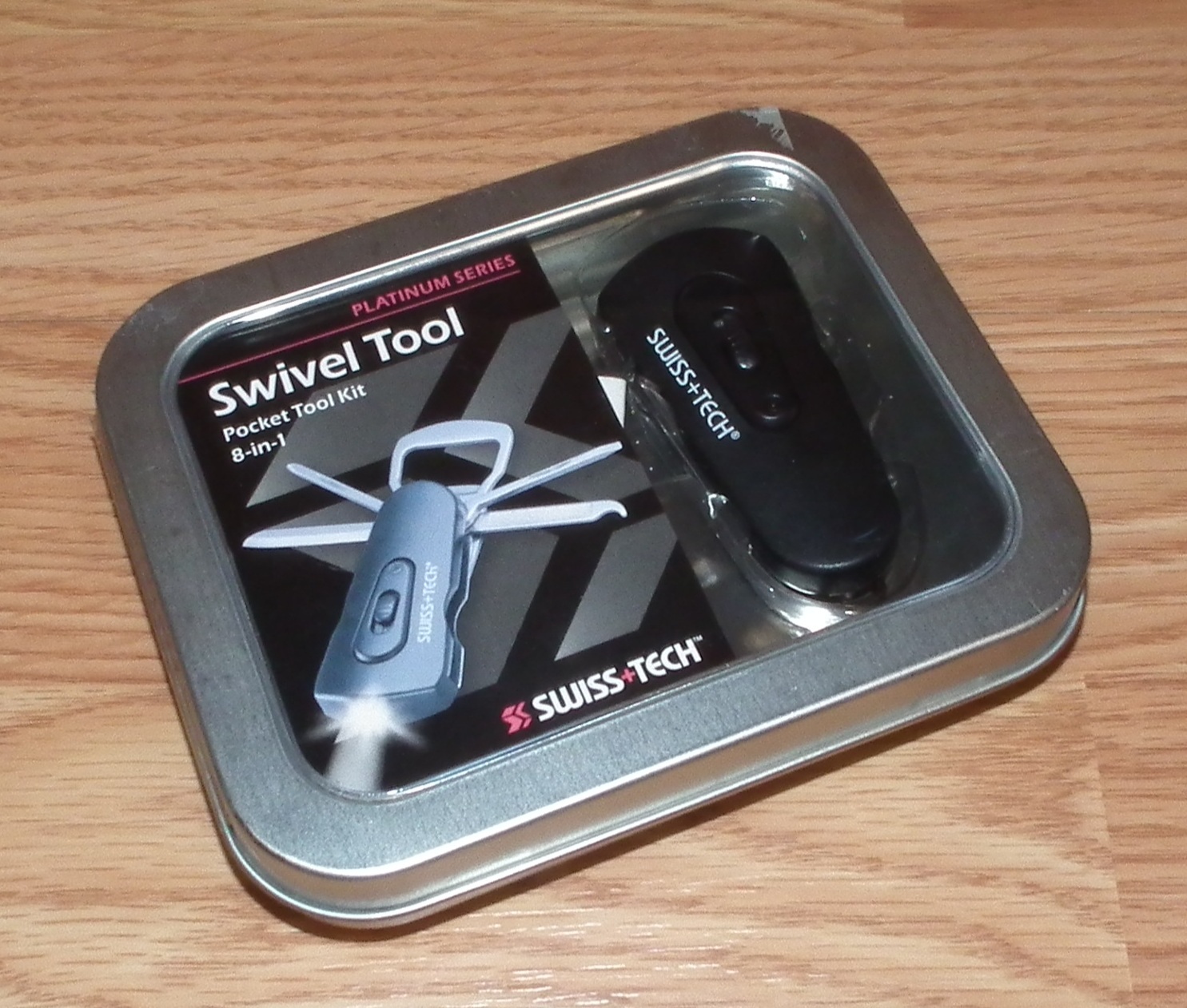 Genuine Swiss Tech Platinum Series 8 in 1 Swivel Pocket Tool Kit With Box *READ*