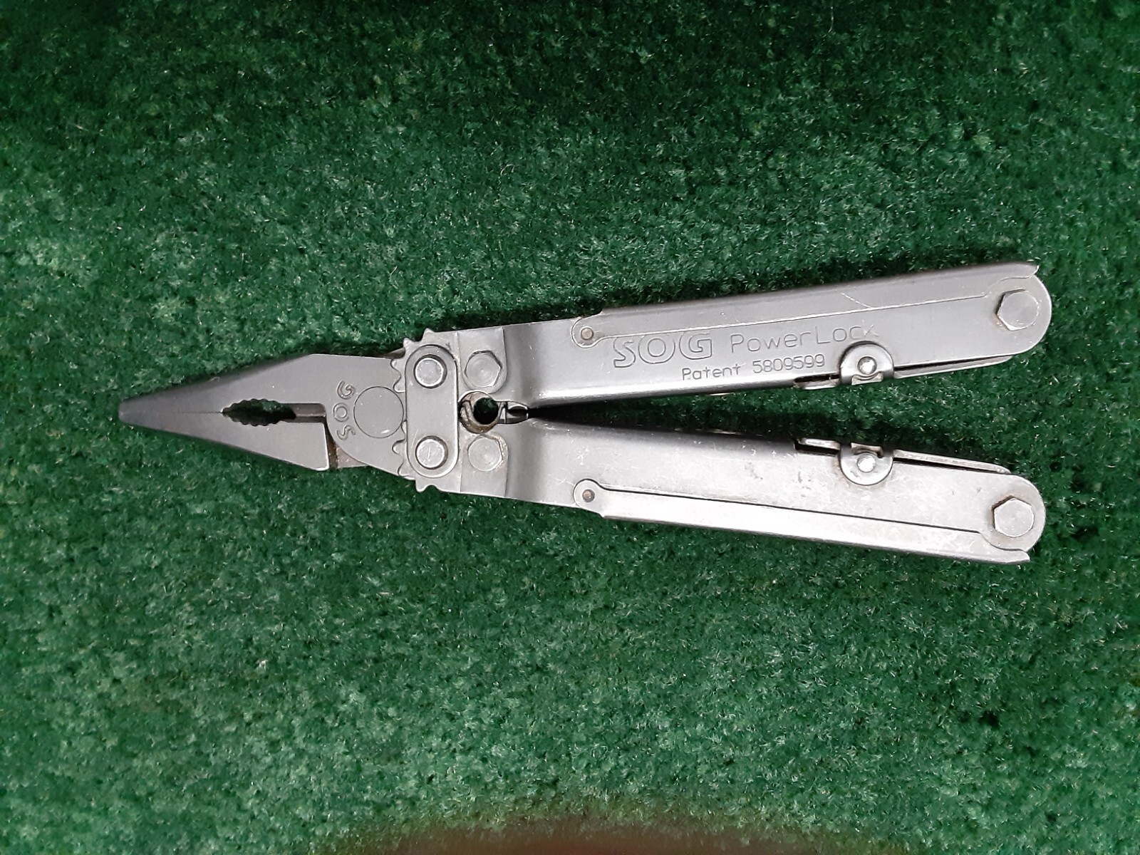 SOG 10 Function Multi Tool w Black Military Finish & Factory Edge