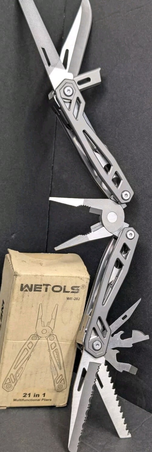 Wetols Multifunctional Pliers Multi Tool 21-in-1 WE-182 With Case