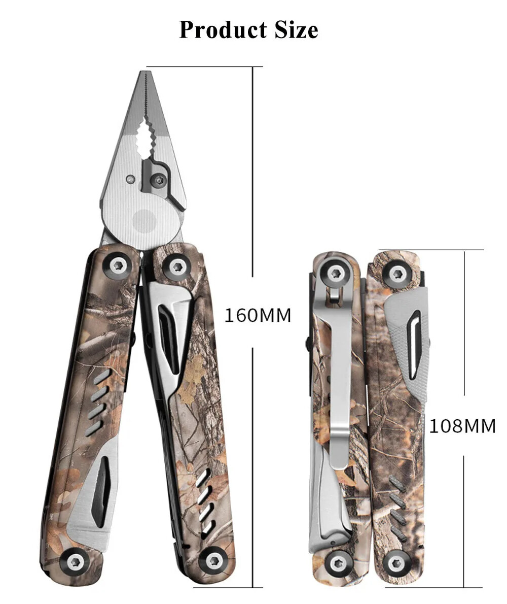 Multitool Folding Knife Multi functional Pocket Pliers Outdoor Portable Camping