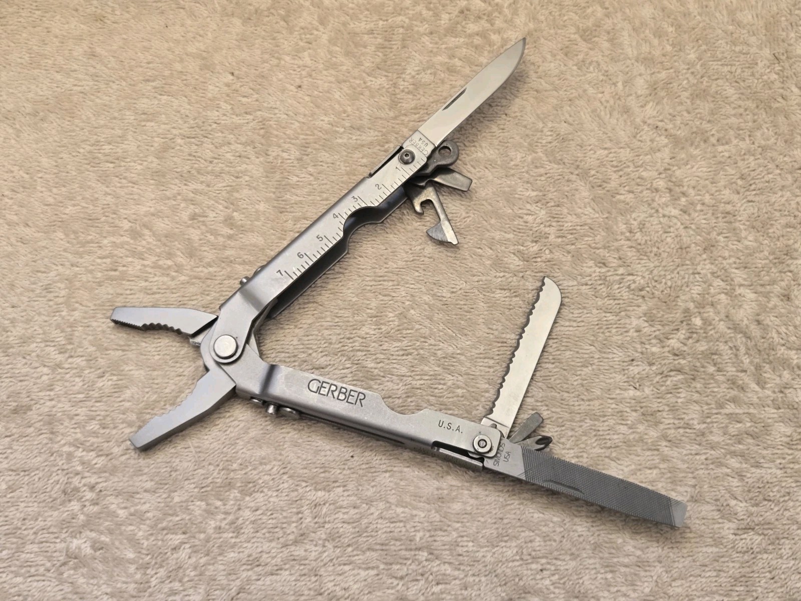 Vintage Early Gerber Multi-Plier Multi-Tool Knife, Blunt Nose Pliers
