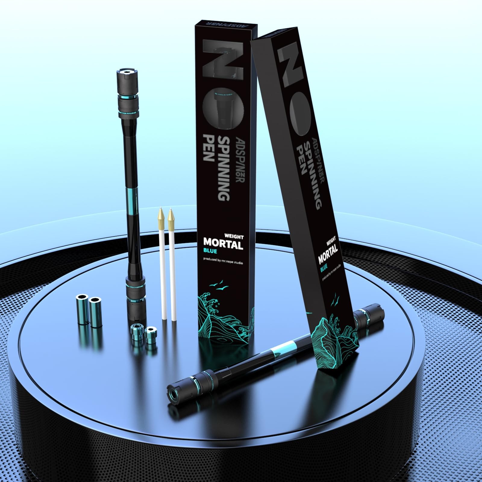 Mr. Nope Weighted Mortal Spinning Pen Mod Advanced Trick Spin Pen for Precisi…