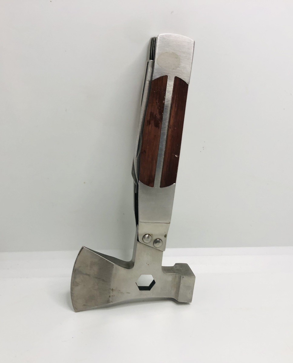 Multi Tool Hatchet Axe Folding Knife Saw Blade Stainless Steel 7”