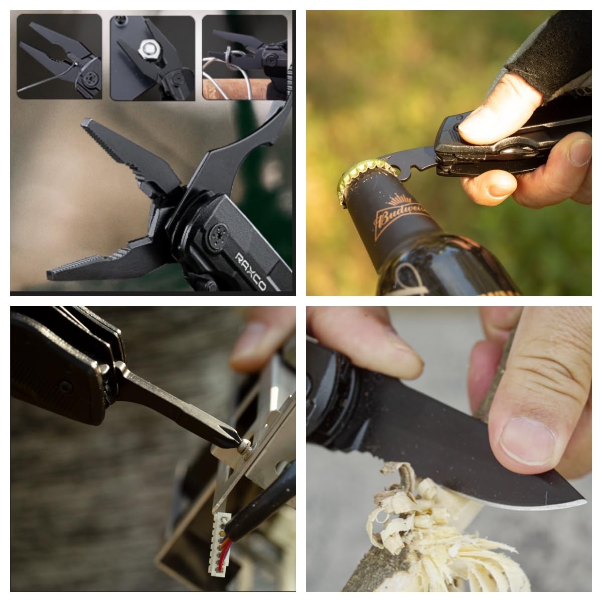 18in1 Multi-Tool Compact Outdoor Survival Tool with Pliers, Mess…
