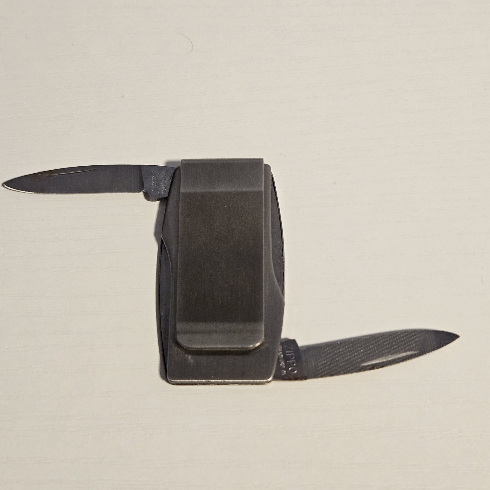 Vintage Zippo Monogrammed Money Clip Multi-tool Pocket Knife and A File USA
