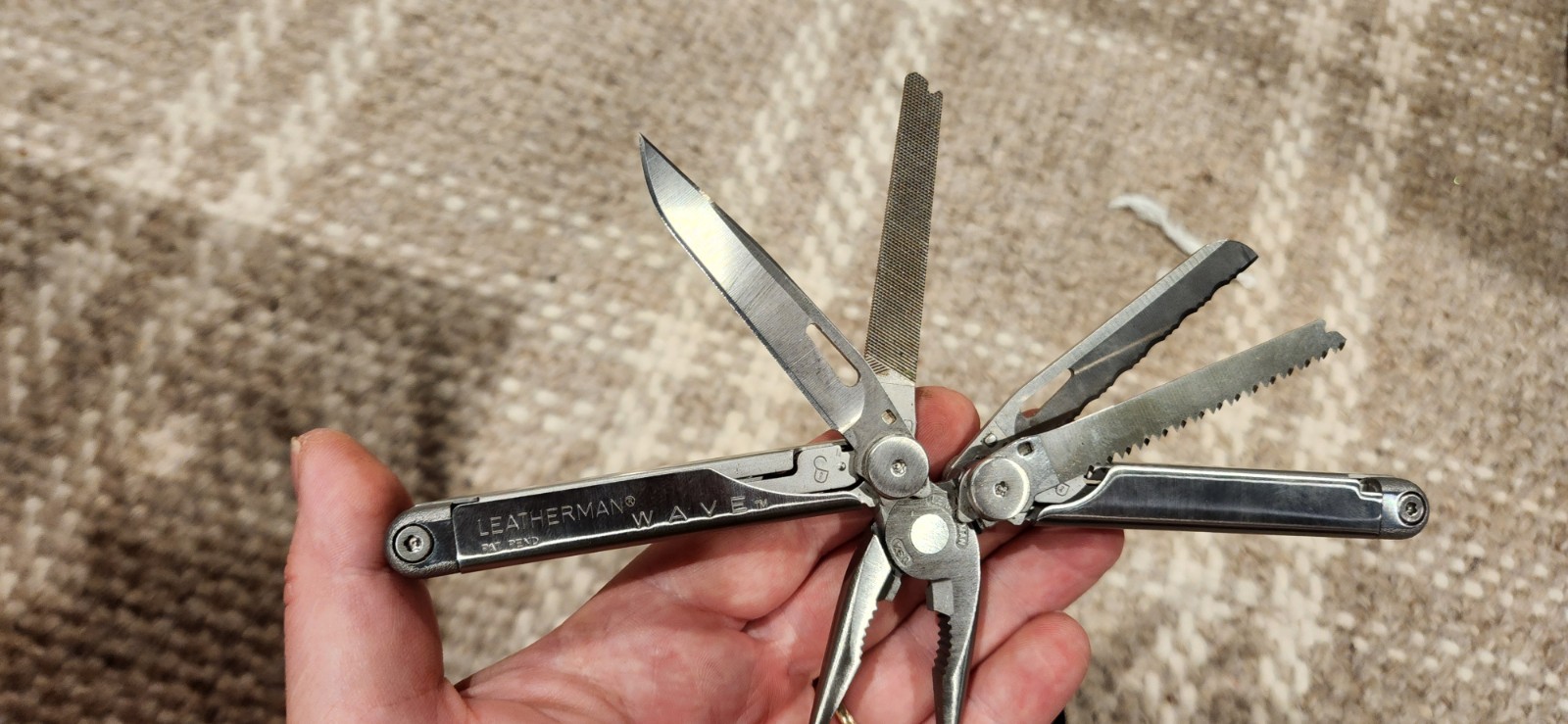 Early Leatherman Wave With Sheath