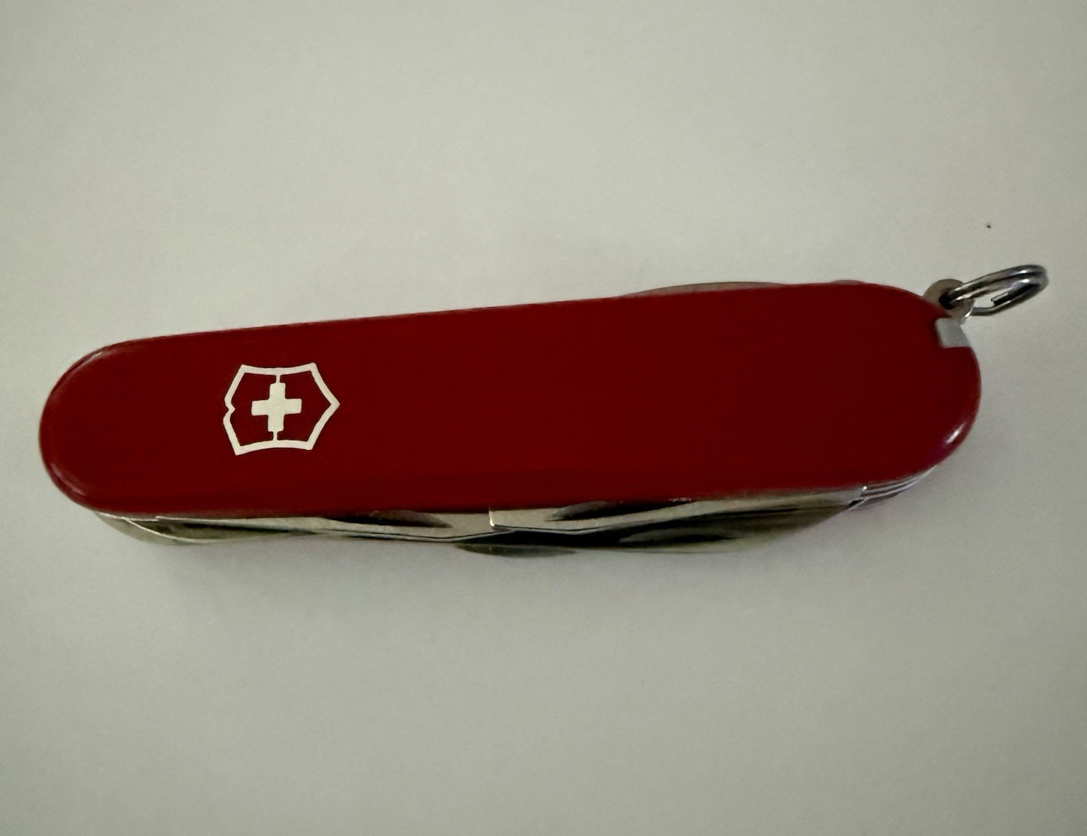 Victorinox Swiss Army Red Multi-Tool Plain Edge w/ Keyring, Scissors & Corkscrew