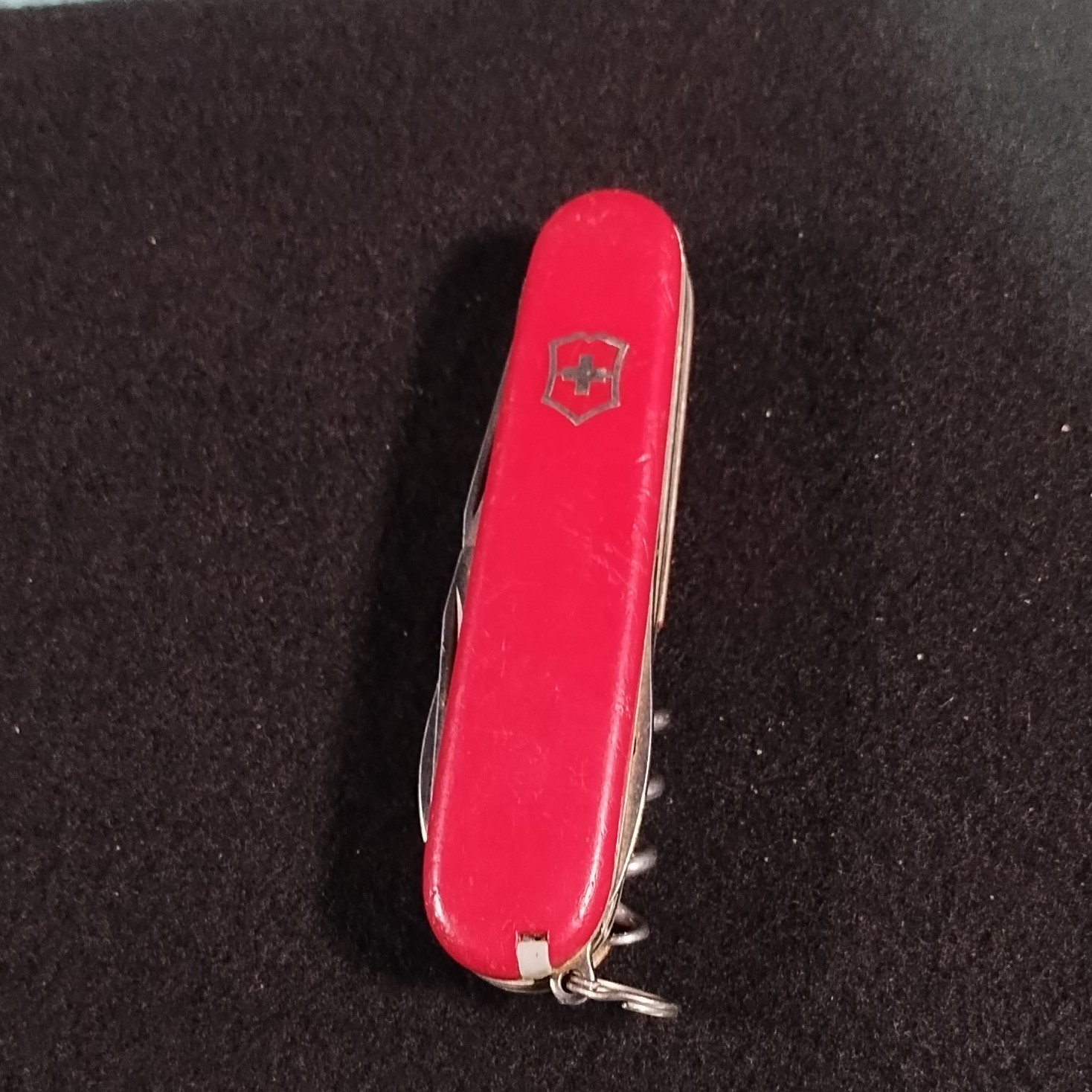 Victorinox Swiss Army Multi-Tool Knife Red Stainless Steel Straight Edge 4 Tools