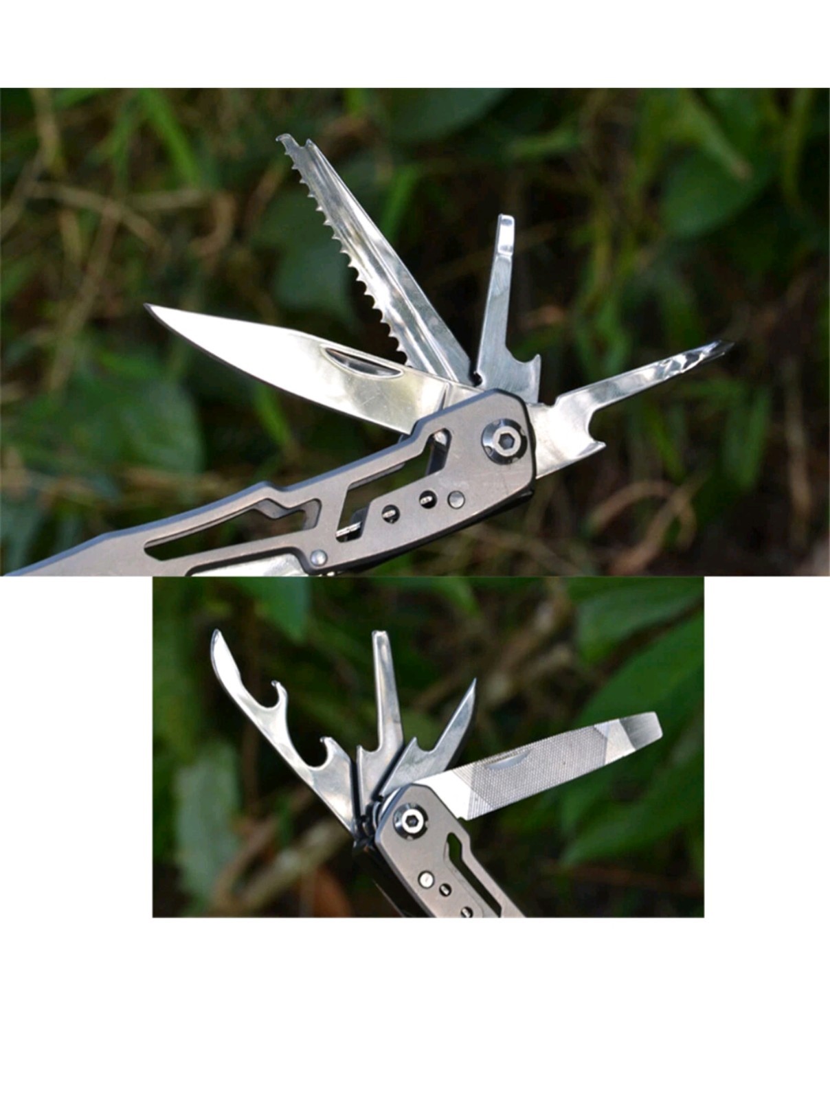 Multi Tool 13 in 1 Mini Keychain Outdoor Knife Pliers Camping L-size