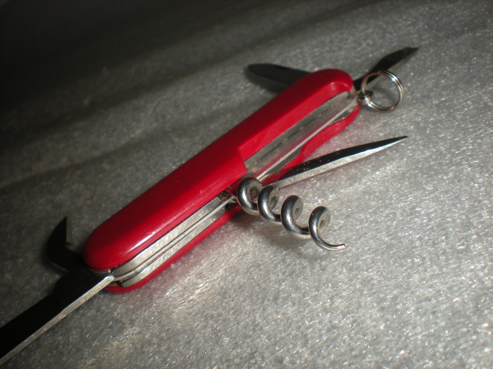 Swiss Army Knife Red Wenger Delemont Stainless 6 Functions Multi Tool