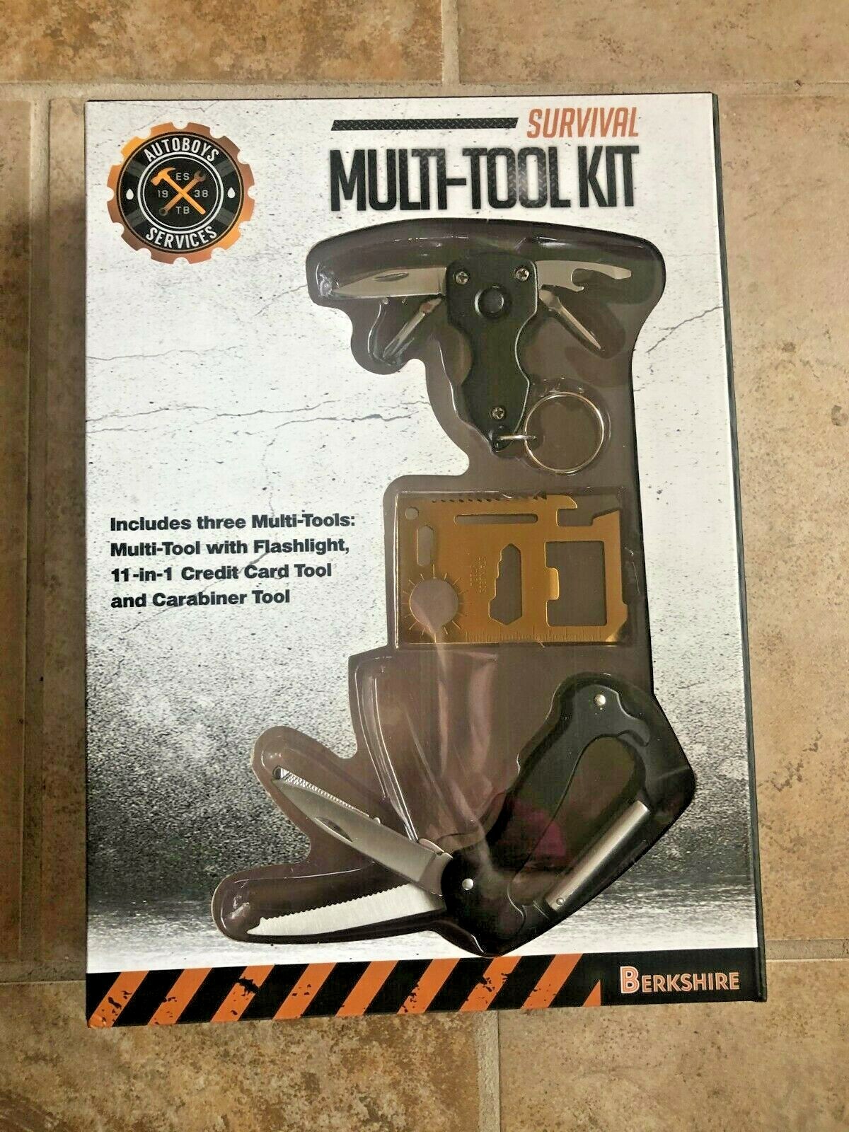 Berkshire Brand Autoboys Services Survival Multi Tool Kit New In Box.