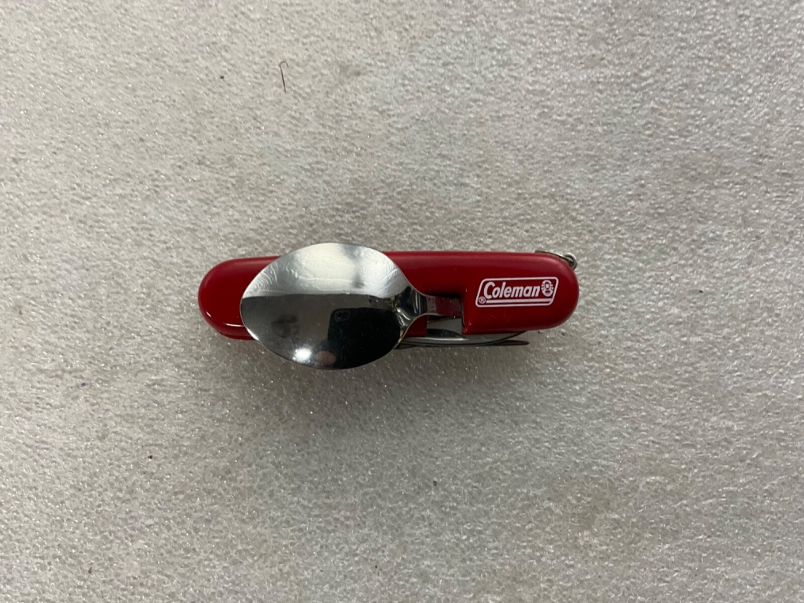 Vintage COLEMAN Camping Eating Utensil Multi Tool Folding Fork Spoon Knife NEW