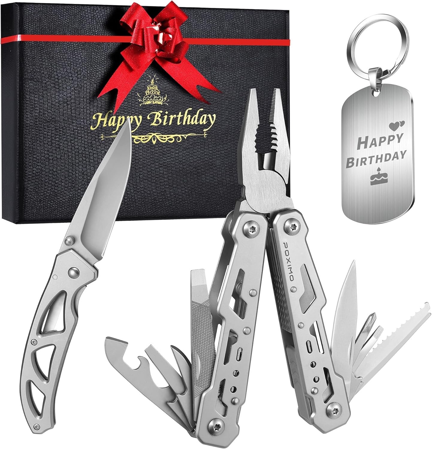 Multitools Gift Set Men 14-in-1 Multi-tool Pliers & Folding Knife Set W/