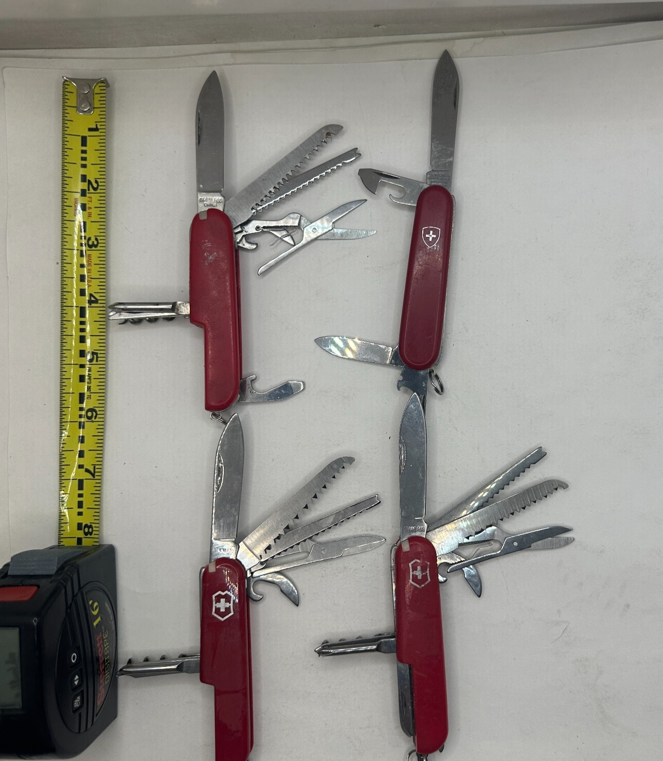 Superior Multi-Tool Pocket Knife Multi-Purpose with 8 Functions in Box LOT OF 4