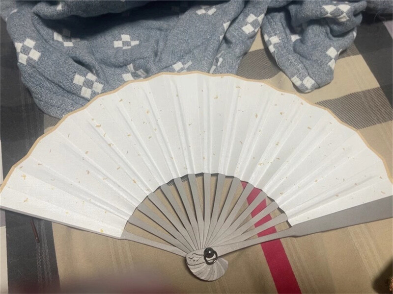 6” Titanium Alloy Folding Fan Martial Arts Portable Carving Kung Fu Tai Ji New