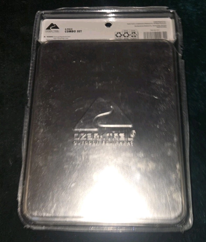 OZARK TRAIL 4 PIECE COMBO SET Trees TIN MONEY CLIP & PEN NIB