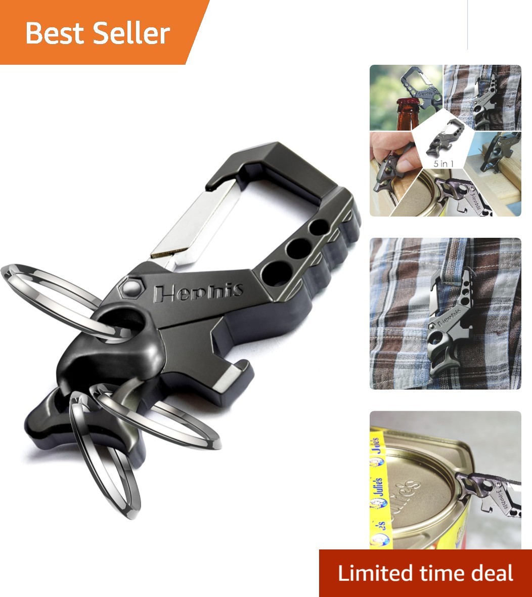 Heavy-Duty Keychain: Quick-Release Organizer with Ultimate 5-in-1 Functionality