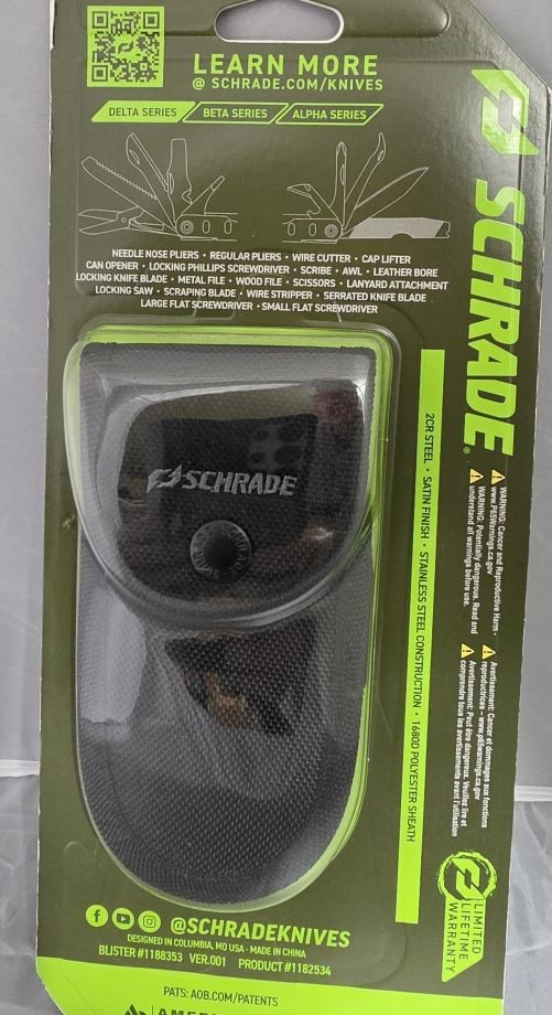 Schrade Tough Tool Multi Tool w/ Sheath Stainless Steel Pliers Knife EDC