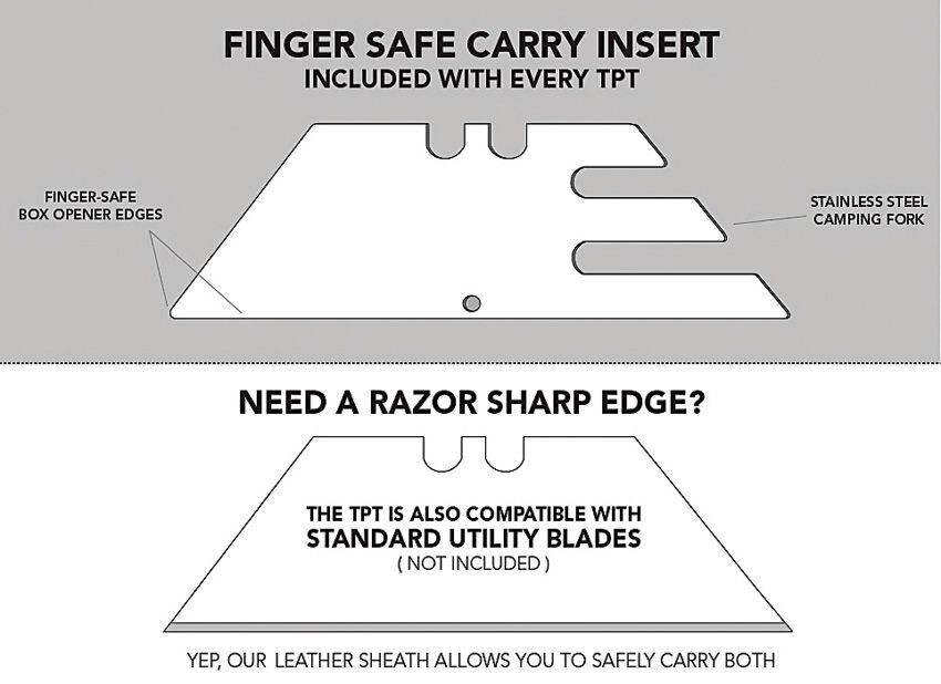 Big Idea Design Black TPT Slide EZ Pocket Tool Pocket Clip Titanium Construction