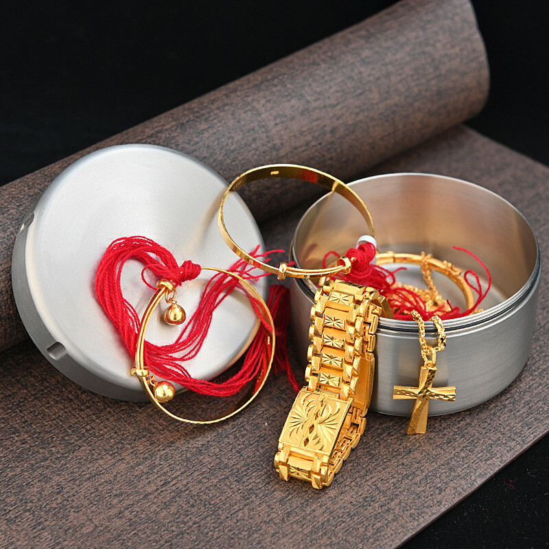 Pure Titanium Waterproof Pill Holder Organizer Container Jewelry Tea Storage Box