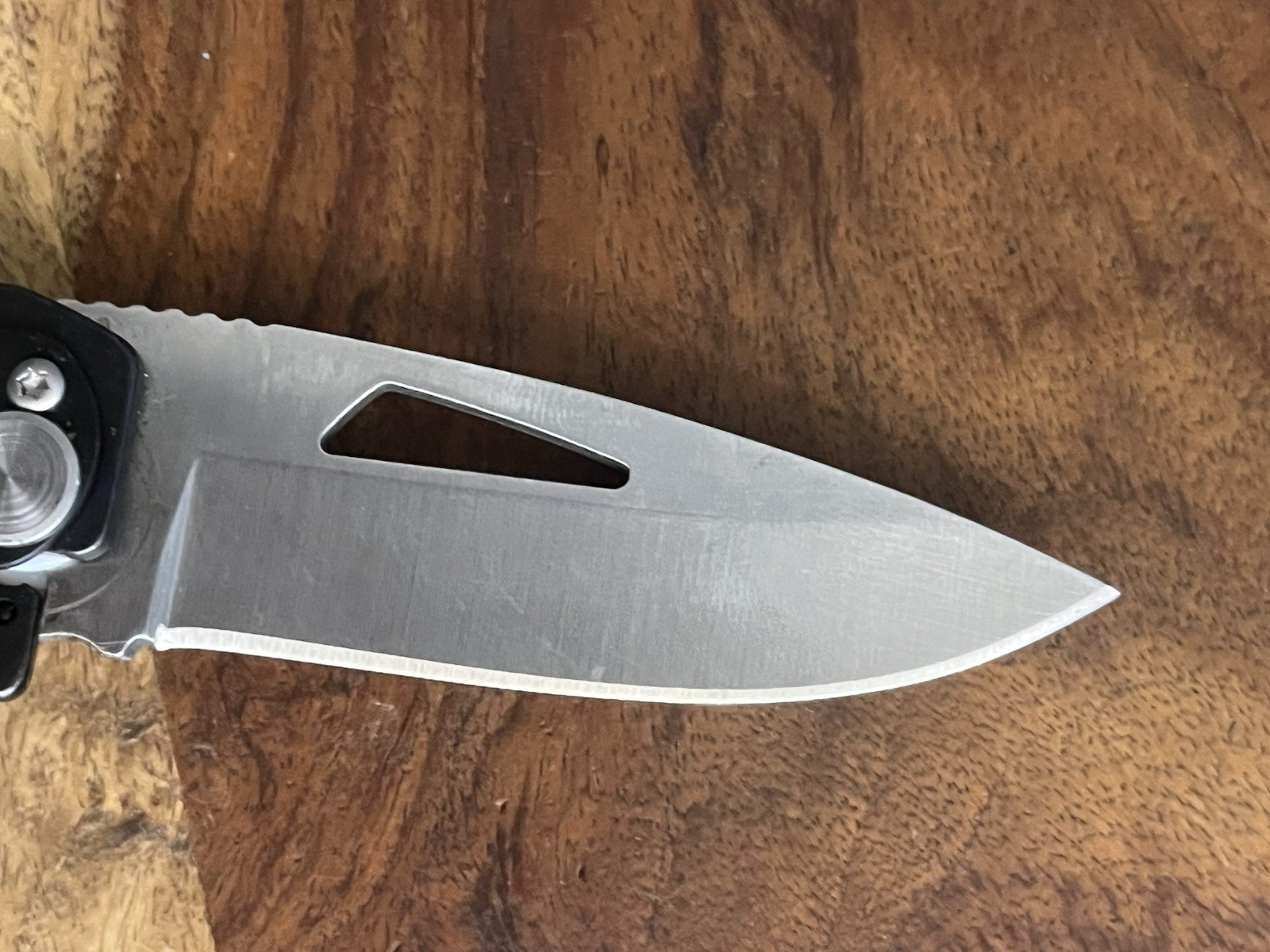 Snap-On BLACK /RED Pocket Knife SUPER NICE!! TSA Confiscated ~TASKCo