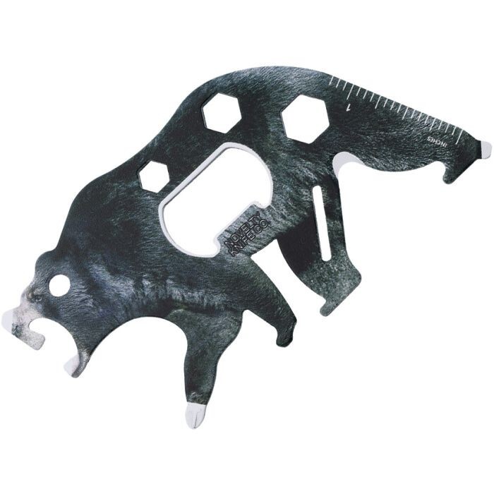 Novelty Cutlery Black Bear Multitool Several Integrated Stainless Steel Tools