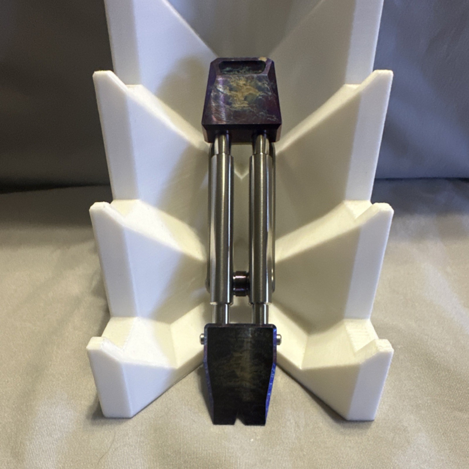 KETUO K01/C Pocket Prybar Multi-Tool 6AL-4V Titanium Purple Lightning Anodized