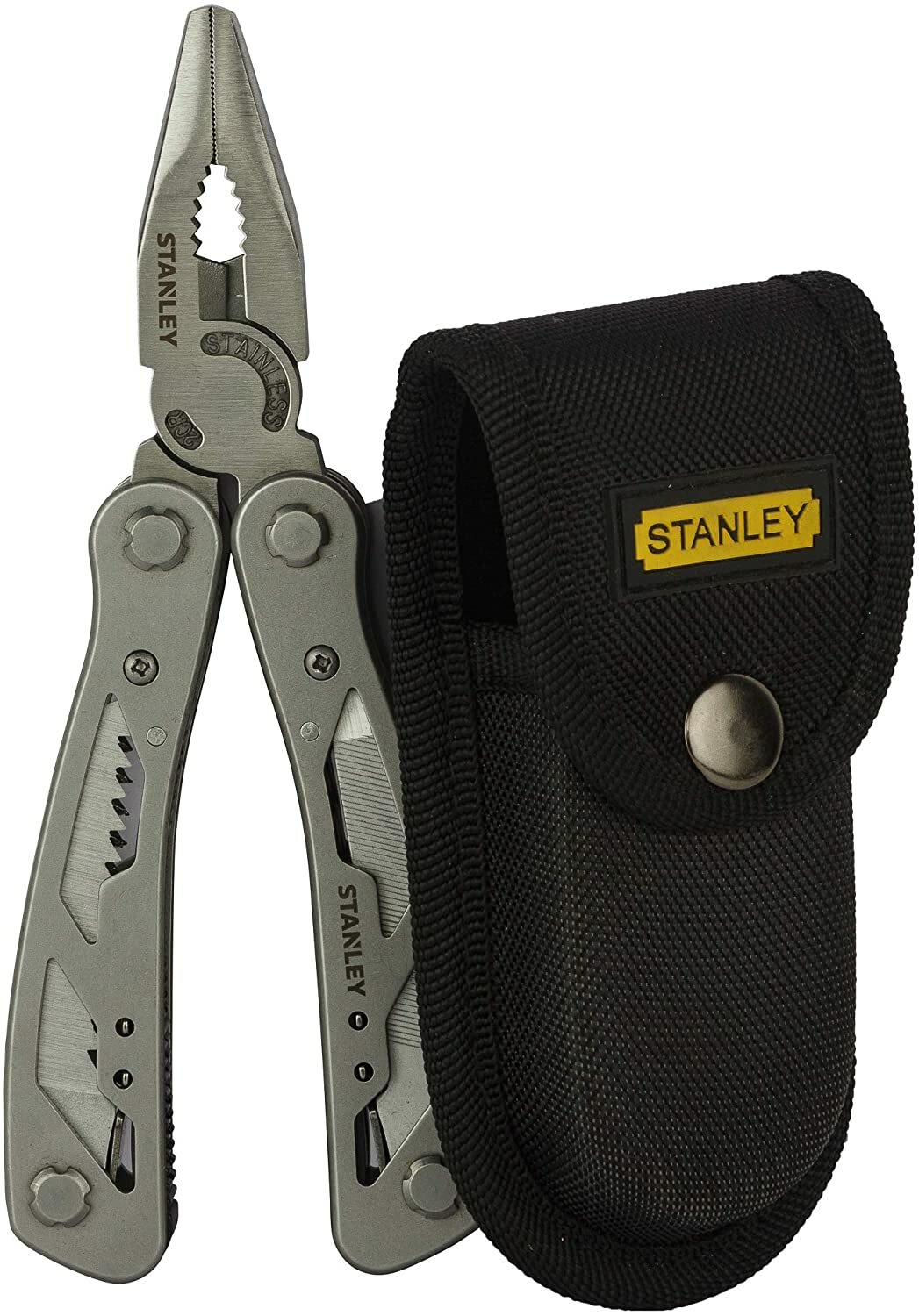 【NEW】STANLEY 12-IN-1 STAINLESS STEEL MULTITOOL WITH BLACK POUCH (84-519)