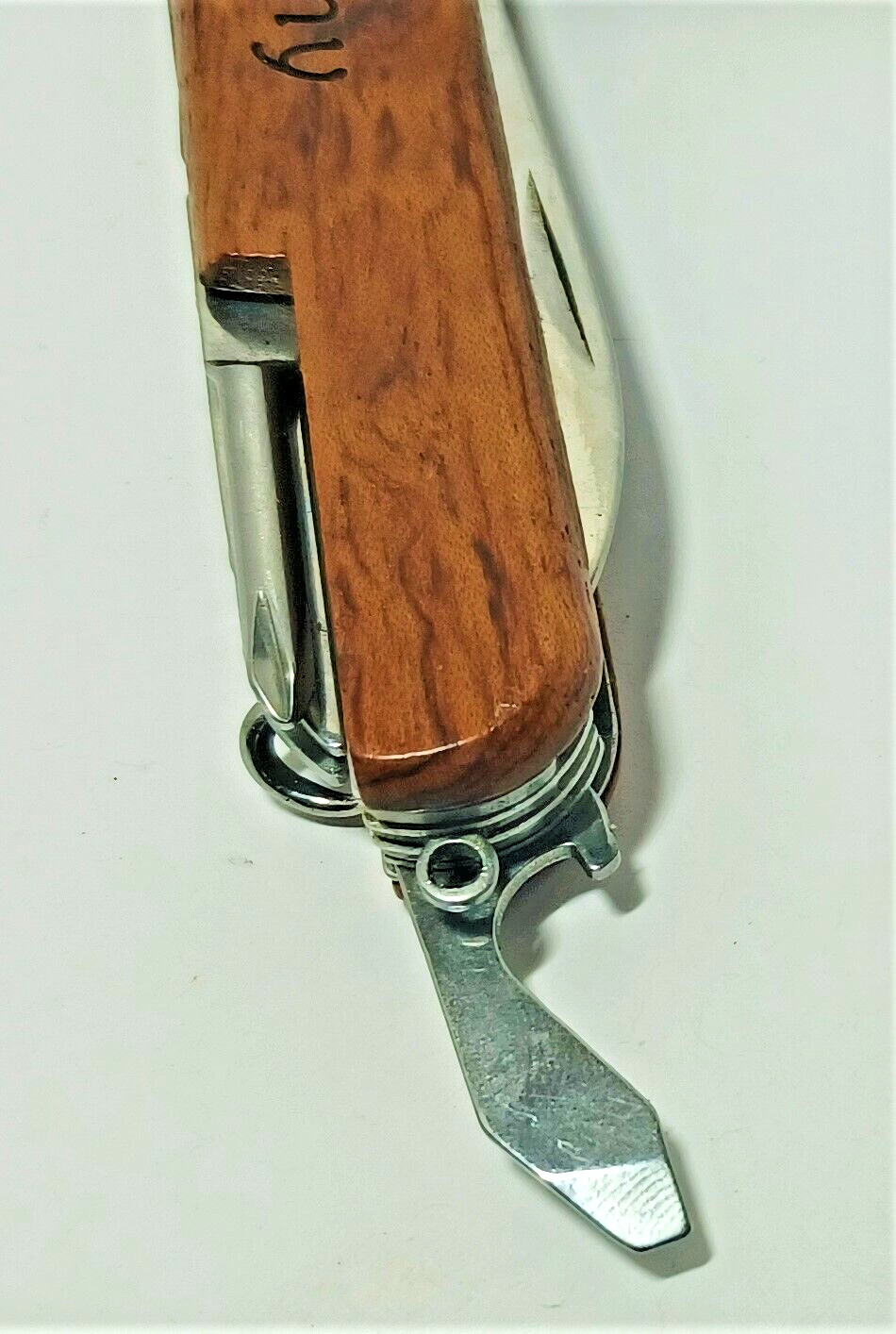 Vtg California Redwoods Multitool Engraved Army Knife