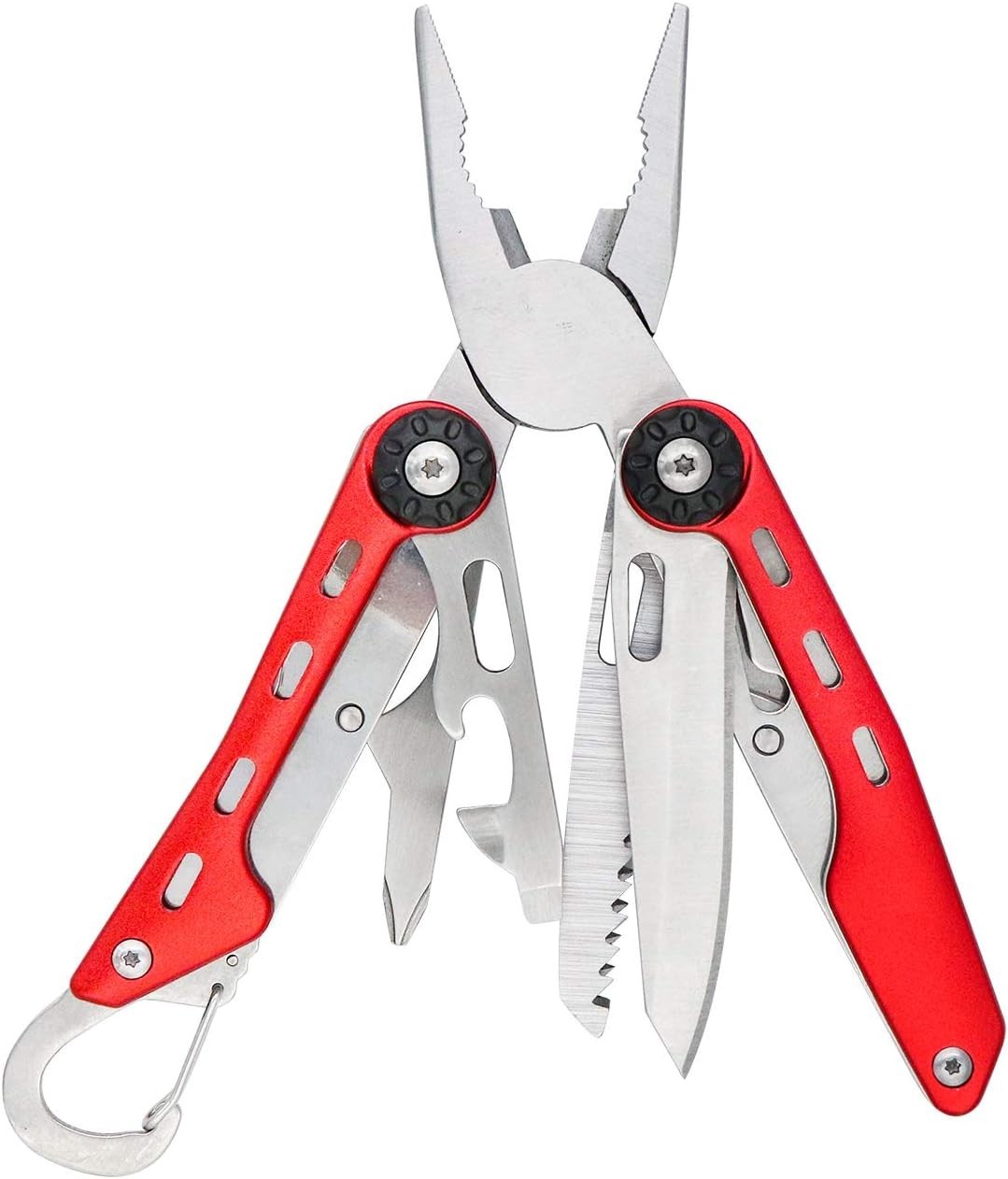 10-in-1 Stainless Steel Multitool with Needlenose Pliers and Nylon Sheath