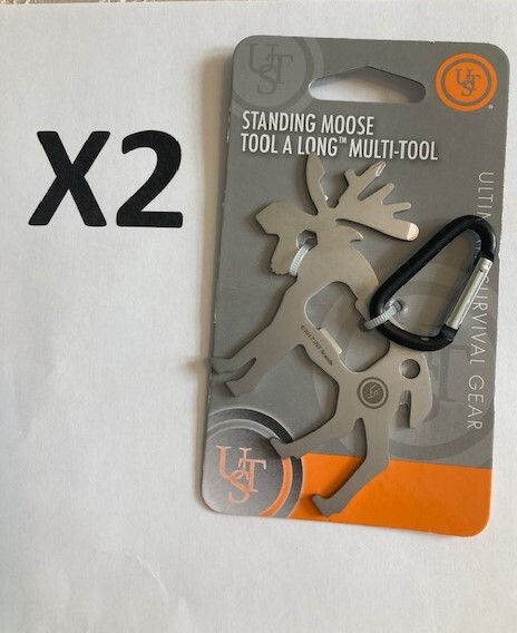 TWO Multi-Tool – Moose- Stainless steel -NEW w/tags
