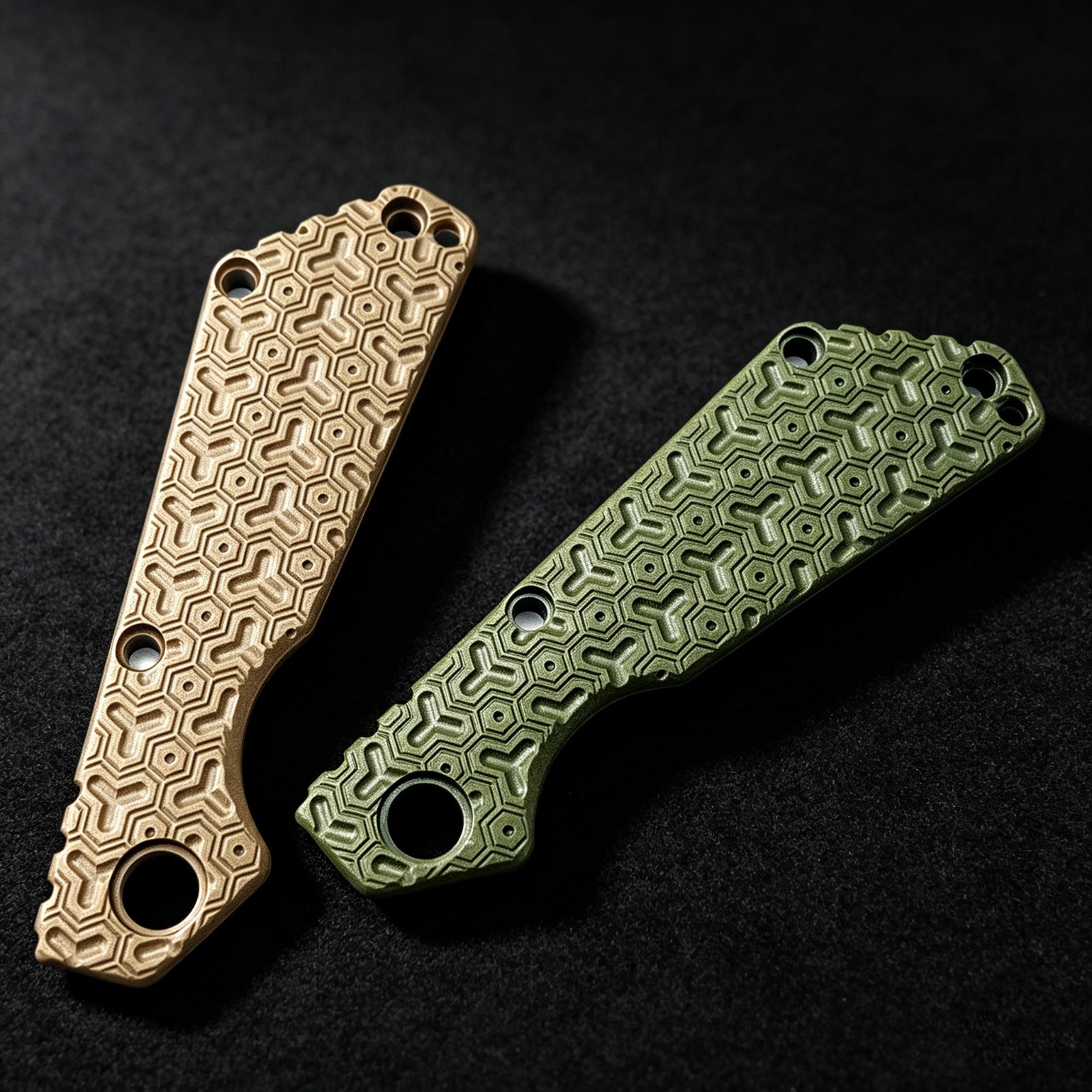 Textured CNC G10 Handle Scale–Fits Strider SnG | Precision-Machined Replacement