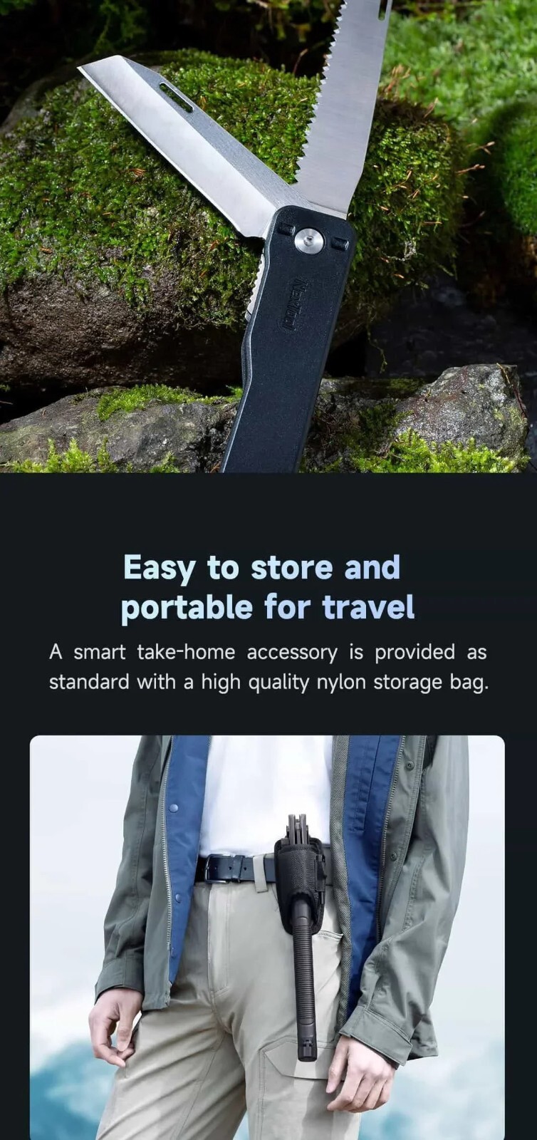 Hatchet Survival Multi Functional Shovel Tool Small Axe Camping Tomahawk Digging