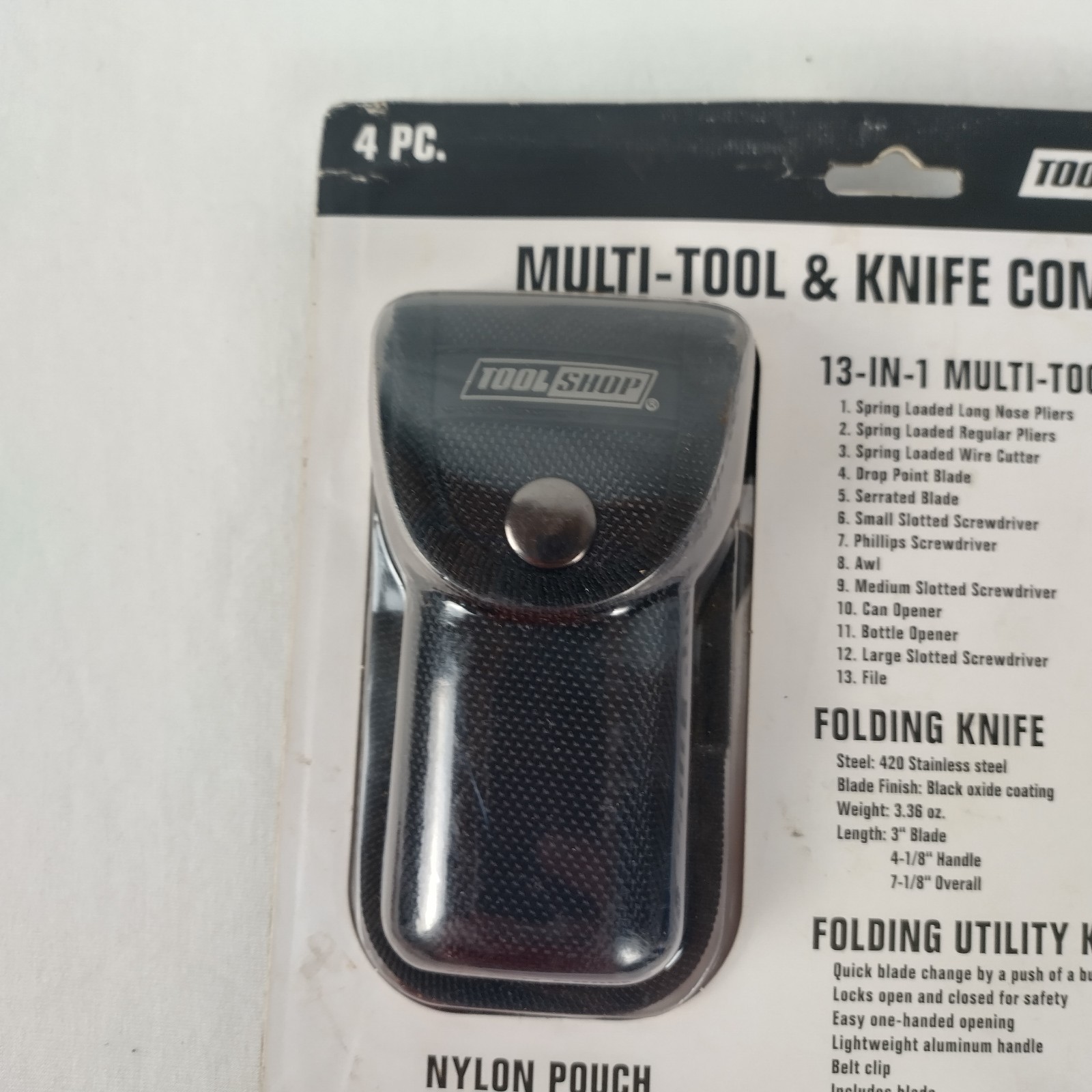 Tool Shop Multi-Tool & Knife Combo Set New In Package